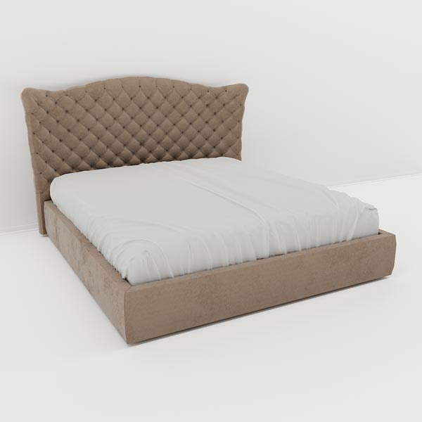 Кровать Мягкая кровать Аризона Шагги Беж 