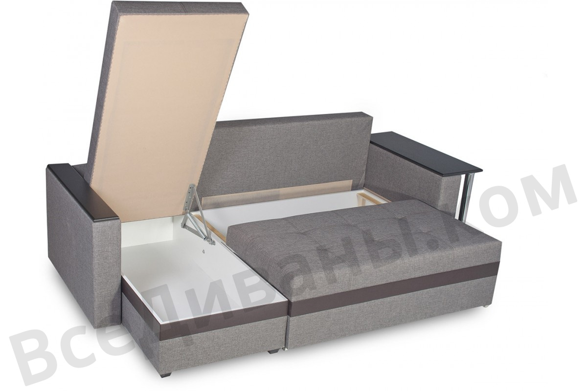 Угловой диван Атланта-Люкс Софт Модель 4 со столиком 