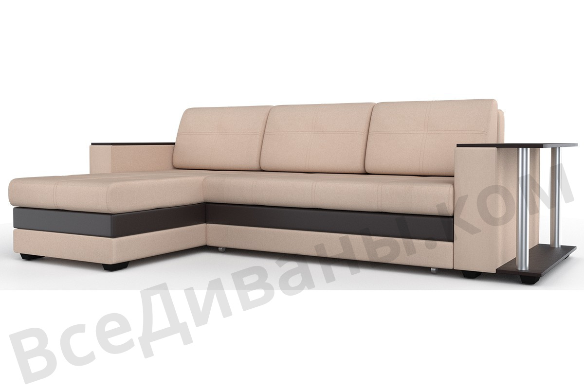 Угловой диван Атланта-Люкс Комфорт Модель 16 со столиком 